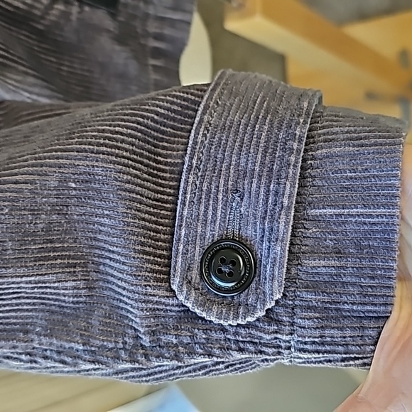 RELATIVITY, gray Corderoy jacket size medium. NWOT. Button up zipper poc…‎ - Picture 3 of 10